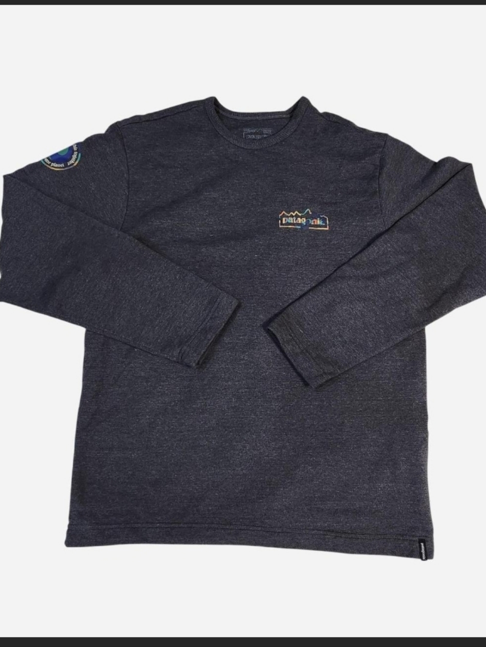 Patagonia Men’s Medium Wildride Long Sleeve Responsibili-Tee Charcoal Gray